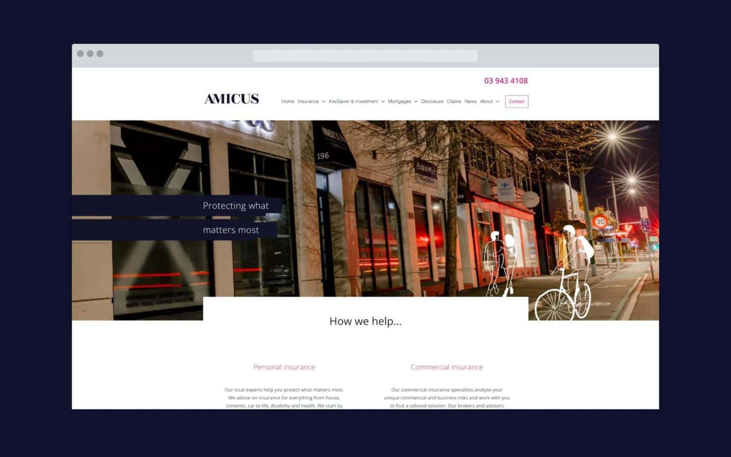 WordPress Website Redesign for Amicus Financial - Catchlight NZ