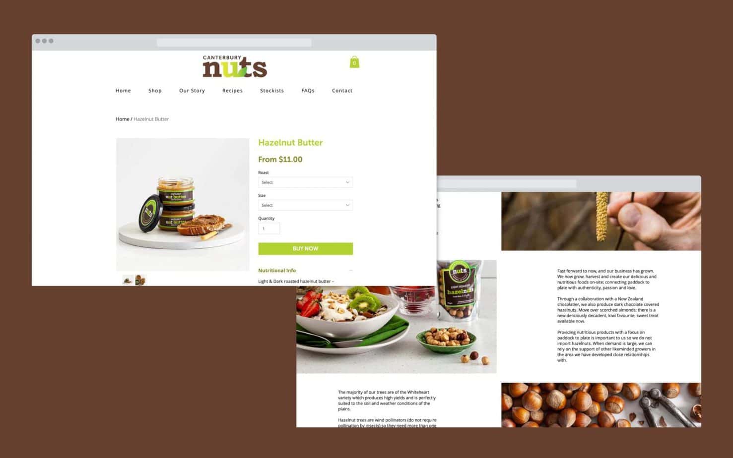 Canterbury Nuts Wix Online Store by Catchlight, Christchurch